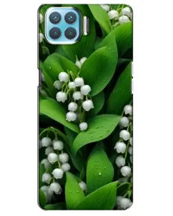 Чехол для OPPO A73 с картинкой «Ландыши в зелени»