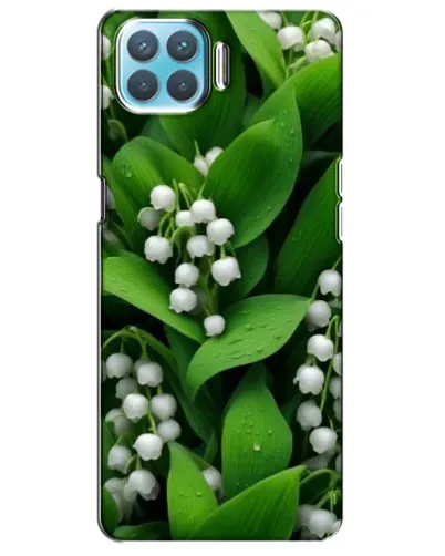 Чехол для OPPO A73 с картинкой «Ландыши в зелени»