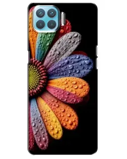 Чехол для OPPO A73 с картинкой «Радужный цветок»