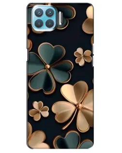 Чехол для OPPO A73 с картинкой «Клевер в золоте»