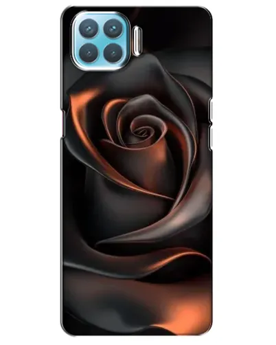Чехол для OPPO A73 с картинкой «Шелковая черная роза»