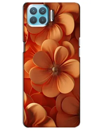 Чехол для OPPO A73 с картинкой «Оранжевый макро цветок»