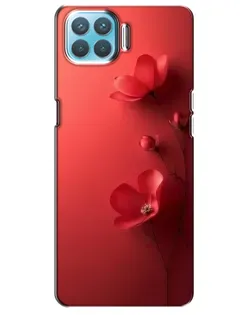 Чехол для OPPO A73 с картинкой «Маковые соцветия»