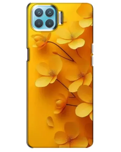 Чехол для OPPO A73 с картинкой «Золотые лепестки»