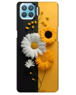 Чехол для OPPO A73 с картинкой «Подсолнух и ромашка»
