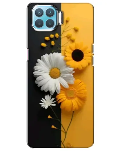 Чехол для OPPO A73 с картинкой «Подсолнух и ромашка»