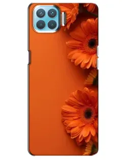 Чехол для OPPO A73 с картинкой «Оранжевые герберы»