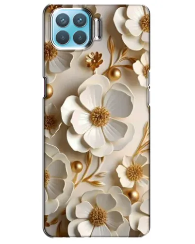Чехол для OPPO A73 с картинкой «Белие бумажние  цвети»