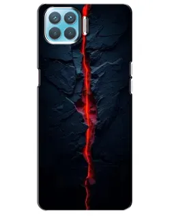 Чохол для OPPO A73 з картинкою «Червона лавова тріщина»