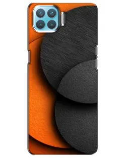 Чохол для OPPO A73 з картинкою «Геометрія помаранчевих кіл»