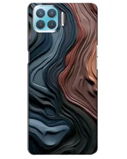 Чохол для OPPO A73 з картинкою «Кольорові хвилі каньйону»