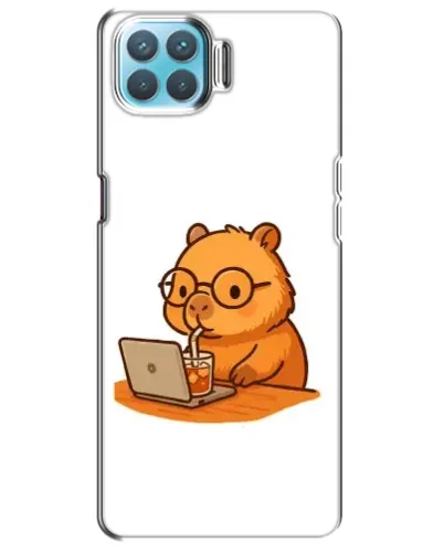 Чохол для OPPO A73 з картинкою «Капібара з ноутбуком» Чохол для OPPO A73 з картинкою «Капібара з ноутбуком»