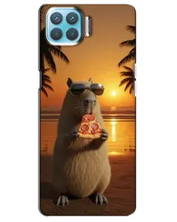 Чохол для OPPO A73 з картинкою «Капібара з піцою» Чохол для OPPO A73 з картинкою «Капібара з піцою»