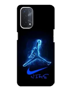 Чохол для OPPO A74 (5G) з картинкою «Jordan Neon Blue» Чохол для OPPO A74 (5G) з картинкою «Jordan Neon Blue»