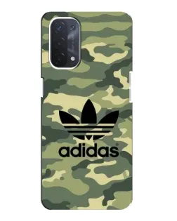 Чехол для OPPO A74 (5G) с картинкой «Милитари стиль Adidas»
