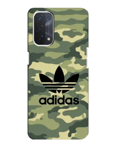 Чехол для OPPO A74 (5G) с картинкой «Милитари стиль Adidas» Чехол для OPPO A74 (5G) с картинкой «Милитари стиль Adidas»