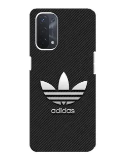 Чехол для OPPO A74 (5G) с картинкой «Adidas Карбоновая текстура»