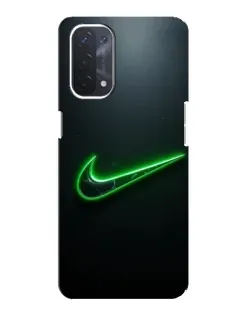 Чехол для OPPO A74 (5G) с картинкой «Неоновый контур Nike» Чехол для OPPO A74 (5G) с картинкой «Неоновый контур Nike»