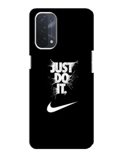 Чехол для OPPO A74 (5G) с картинкой «Текстовый принт Nike»