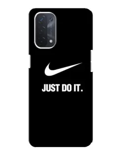 Чехол для OPPO A74 (5G) с картинкой «Классический принт Nike» Чехол для OPPO A74 (5G) с картинкой «Классический принт Nike»