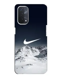 Чехол для OPPO A74 (5G) с картинкой «Nike — зимние горы» Чехол для OPPO A74 (5G) с картинкой «Nike — зимние горы»