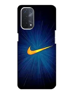 Чехол для OPPO A74 (5G) с картинкой «Синий пульс Nike» Чехол для OPPO A74 (5G) с картинкой «Синий пульс Nike»