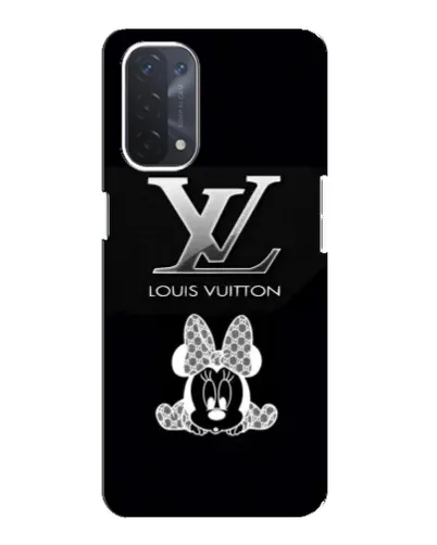 Чехол для OPPO A74 (5G) с картинкой «LV и Минни Маус»