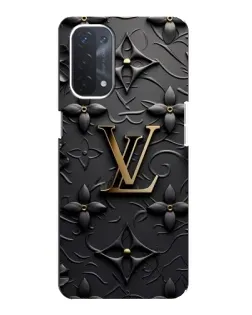 Чехол для OPPO A74 (5G) с картинкой «Кожаная текстура LV»