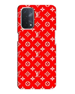Чехол для OPPO A74 (5G) с картинкой «Яркий паттерн LV»