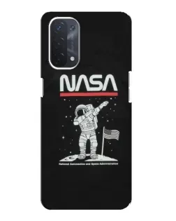 Чехол для OPPO A74 (5G) с картинкой «NASA — шагаем по Луне» Чехол для OPPO A74 (5G) с картинкой «NASA — шагаем по Луне»