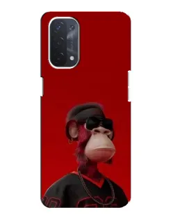 Чехол для OPPO A74 (5G) с картинкой «Bored Ape в красном» Чехол для OPPO A74 (5G) с картинкой «Bored Ape в красном»