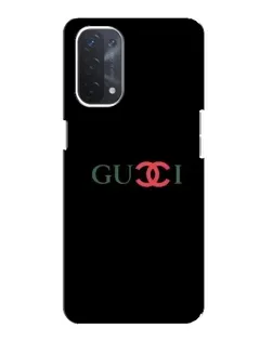 Чехол для OPPO A74 (5G) с картинкой «Gucci — красный градиент»
