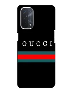Чехол для OPPO A74 (5G) с картинкой «Gucci — красный пояс»