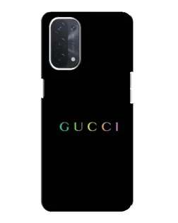 Чехол для OPPO A74 (5G) с картинкой «Gucci — неоновый минимализм»