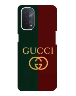 Чехол для OPPO A74 (5G) с картинкой «Gucci — темно-зеленый градиент»