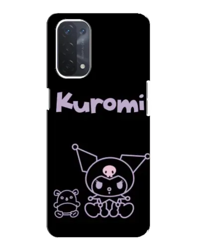 Чехол для OPPO A74 (5G) с картинкой «Kuromi — черный минимализм» Чехол для OPPO A74 (5G) с картинкой «Kuromi — черный минимализм»