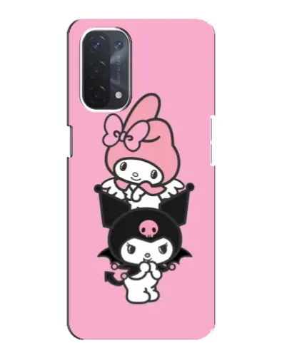 Чехол для OPPO A74 (5G) с картинкой «My Melody и Kuromi» Чехол для OPPO A74 (5G) с картинкой «My Melody и Kuromi»