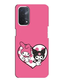 Чехол для OPPO A74 (5G) с картинкой «Kuromi и My Melody» Чехол для OPPO A74 (5G) с картинкой «Kuromi и My Melody»