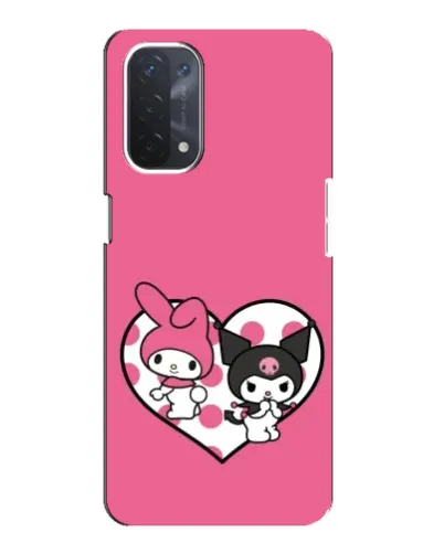 Чехол для OPPO A74 (5G) с картинкой «Kuromi и My Melody» Чехол для OPPO A74 (5G) с картинкой «Kuromi и My Melody»