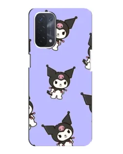 Чехол для OPPO A74 (5G) с картинкой «Паттерн с Kuromi» Чехол для OPPO A74 (5G) с картинкой «Паттерн с Kuromi»