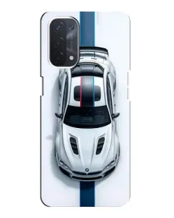 Чехол для OPPO A74 (5G) с картинкой «Вид сверху — BMW M»