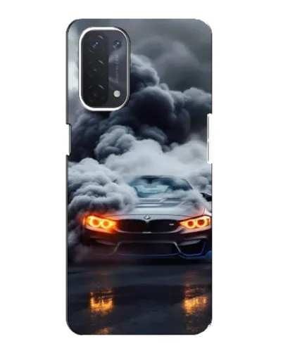 Чехол для OPPO A74 (5G) с картинкой «BMW в дыму» Чехол для OPPO A74 (5G) с картинкой «BMW в дыму»