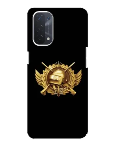 Чехол для OPPO A74 (5G) с картинкой «PUBG — оранжевый градиент»