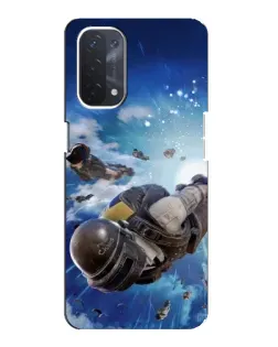 Чехол для OPPO A74 (5G) с картинкой «Десант PUBG — прыжок» Чехол для OPPO A74 (5G) с картинкой «Десант PUBG — прыжок»