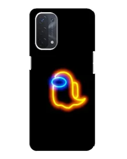 Чехол для OPPO A74 (5G) с картинкой «Among Us неоновое сияние» Чехол для OPPO A74 (5G) с картинкой «Among Us неоновое сияние»