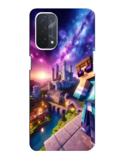 Чехол для OPPO A74 (5G) с картинкой «Стив и космос» Чехол для OPPO A74 (5G) с картинкой «Стив и космос»