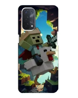 Чехол для OPPO A74 (5G) с картинкой «Стив и гусь» Чехол для OPPO A74 (5G) с картинкой «Стив и гусь»