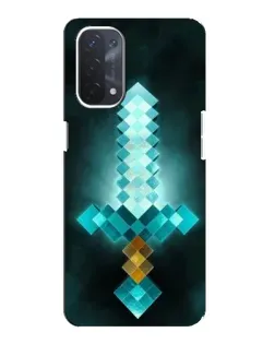 Чехол для OPPO A74 (5G) с картинкой «Алмазный меч неон» Чехол для OPPO A74 (5G) с картинкой «Алмазный меч неон»
