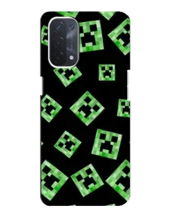 Чехол для OPPO A74 (5G) с картинкой «Паттерн с криперами» Чехол для OPPO A74 (5G) с картинкой «Паттерн с криперами»