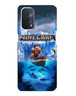 Чехол для OPPO A74 (5G) с картинкой «Minecraft ледяной мир» Чехол для OPPO A74 (5G) с картинкой «Minecraft ледяной мир»